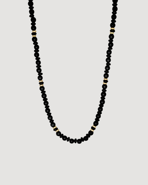 Helena Necklace | Beaded Black Onyx