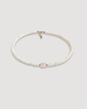 Sandra Rose Quartz Necklace
