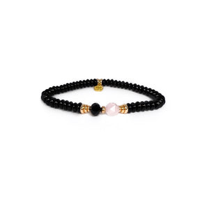 MAYKA Rose Quartz  Beaded Bracelet - CVLCHA