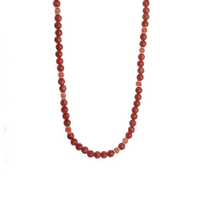 Adiana Coral Gemstone Necklace - CVLCHA
