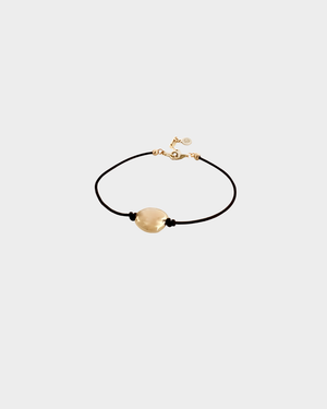 Cvlcha Mila Gold Bead Leather Bracelet