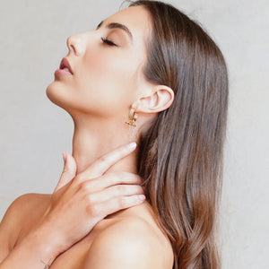 CVLCHA ADIRA Crystal Rod Hoop Earrings - CVLCHA