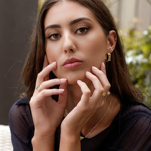 CVLCHA Adira Gold Crystal point ring CVLCHA