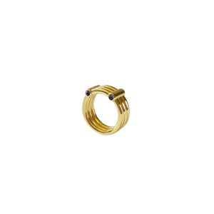 CVLCHA Adira Gold Crystal point ring 