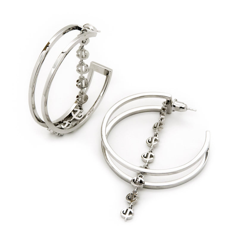 Platinum Cvlcha Earrings - CVLCHA