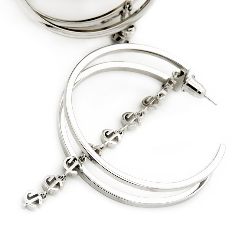 Platinum Cvlcha Earrings - CVLCHA