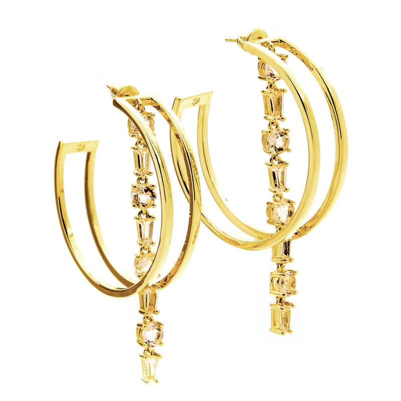 Paris Mist Earrings - Gold - CVLCHA