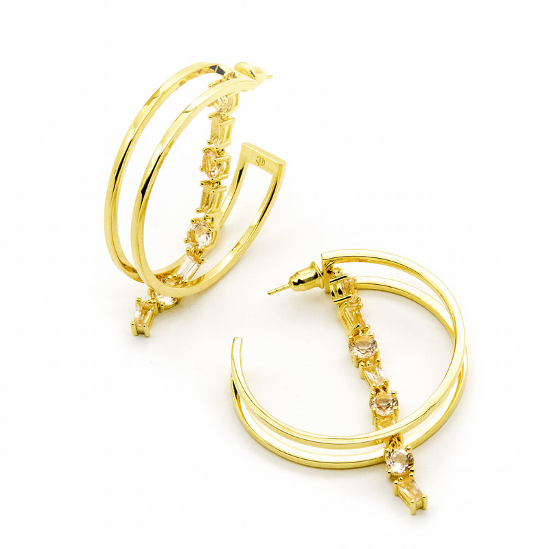 Paris Mist Earrings - Gold - CVLCHA
