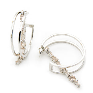 Paris Mist Earrings - Silver - CVLCHA