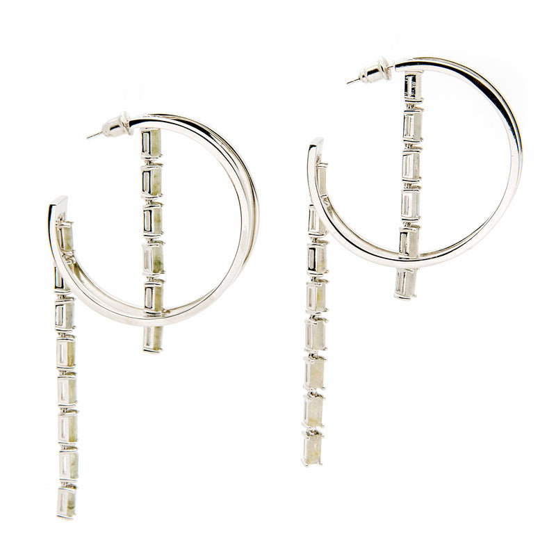 Temple Goddess Earrings - Silver - CVLCHA