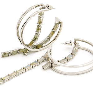 Temple Goddess Earrings - Silver - CVLCHA