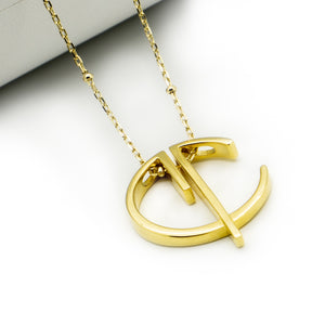 Cvlcha Hollow Necklace - Gold - CVLCHA