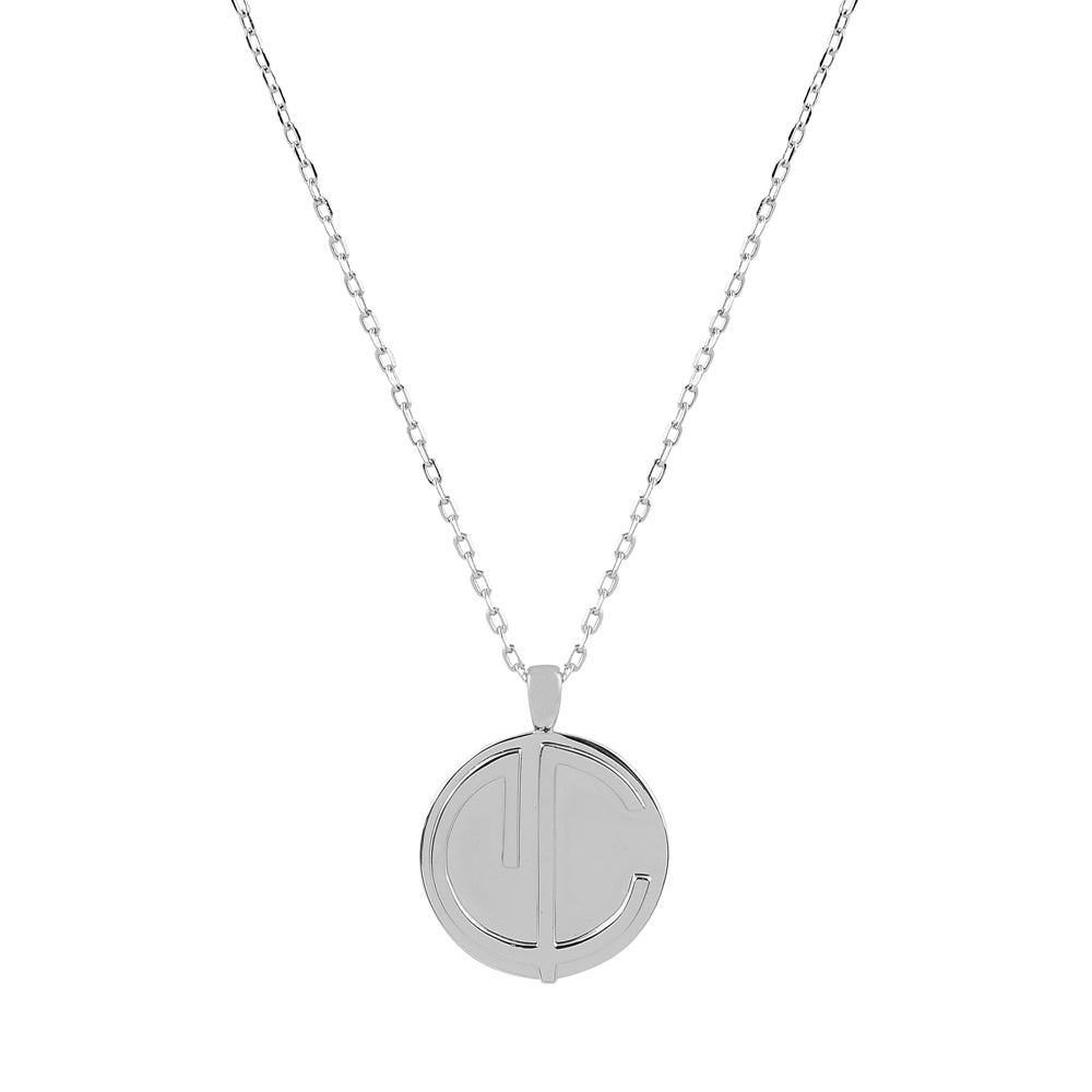 Cvlcha Coin Necklace 18mm  - Silver - CVLCHA