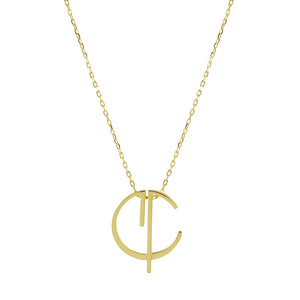 Cvlcha Hollow Necklace - Gold - CVLCHA