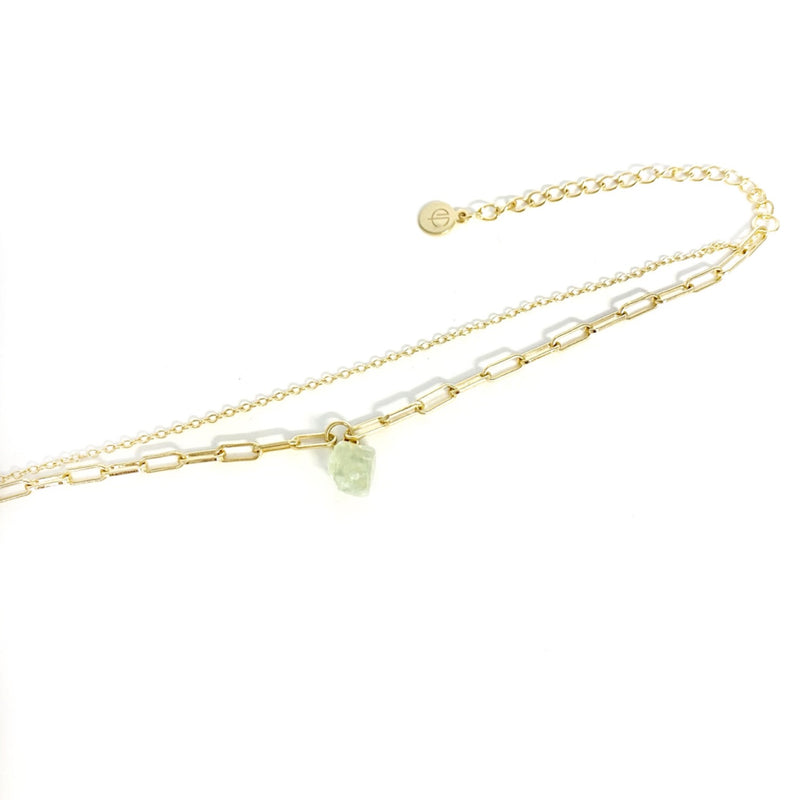 Raw Green Fluorite Crystal Bracelet - CVLCHA