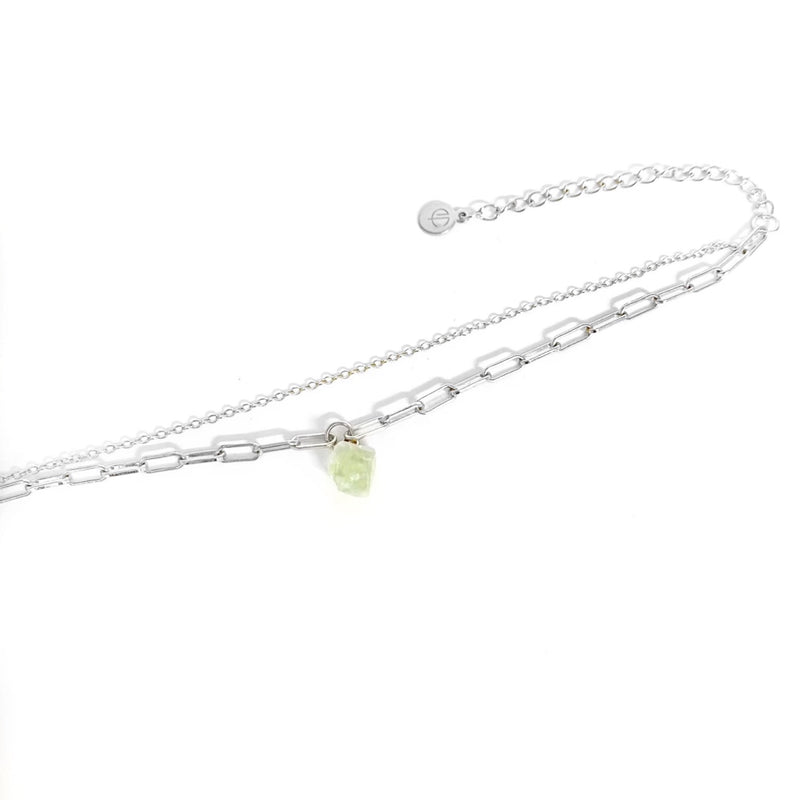 Raw Green Fluorite Crystal Bracelet - CVLCHA