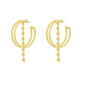 Golden Cvlcha Earrings - CVLCHA