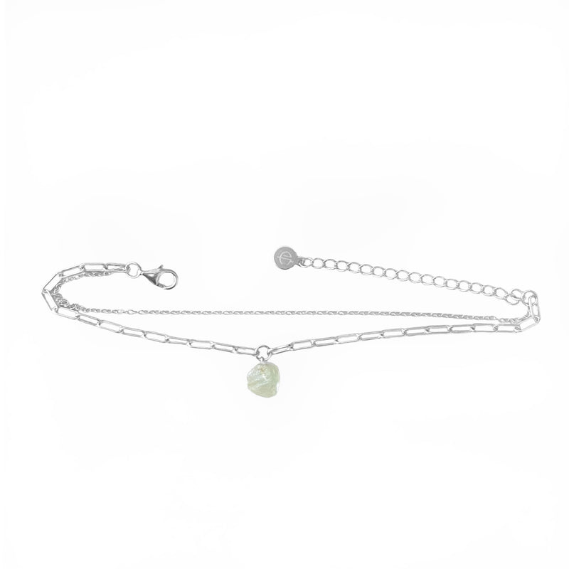 Raw Green Fluorite Crystal Bracelet - CVLCHA