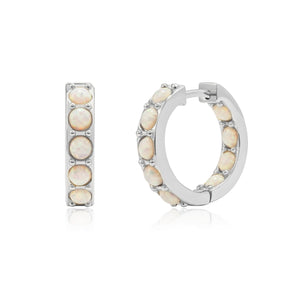 CLIO Opal Hoop Earrings - CVLCHA