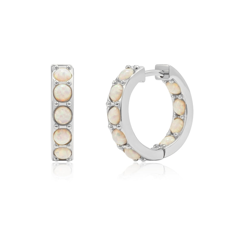 CLIO Opal Hoop Earrings - CVLCHA