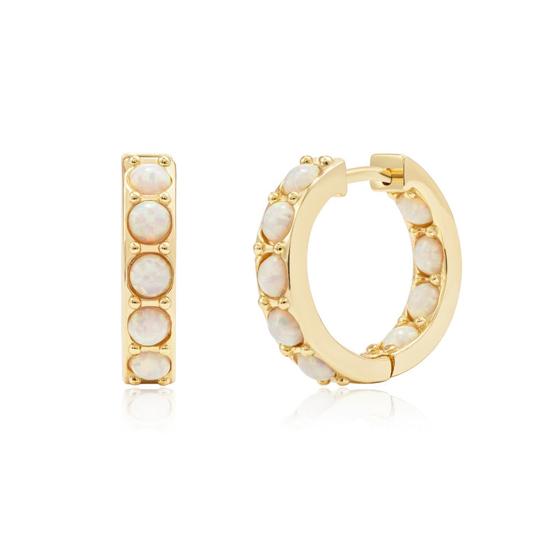 CLIO Opal Hoop Earrings - CVLCHA