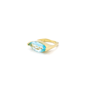 London Blue Gold Ring - CVLCHA