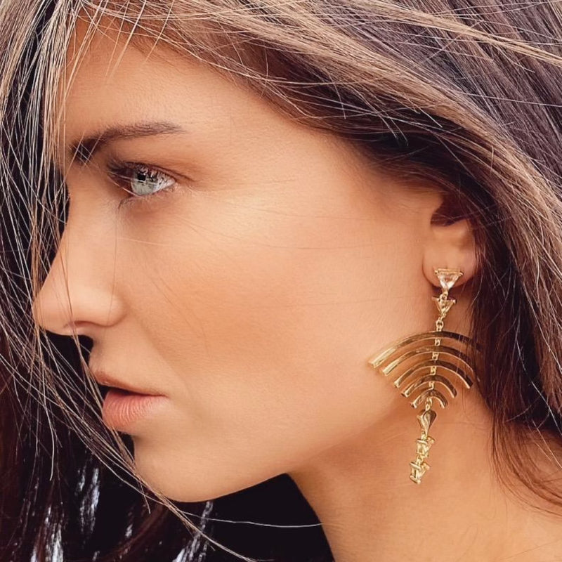 Timeless Travel Earrings - Gold - CVLCHA