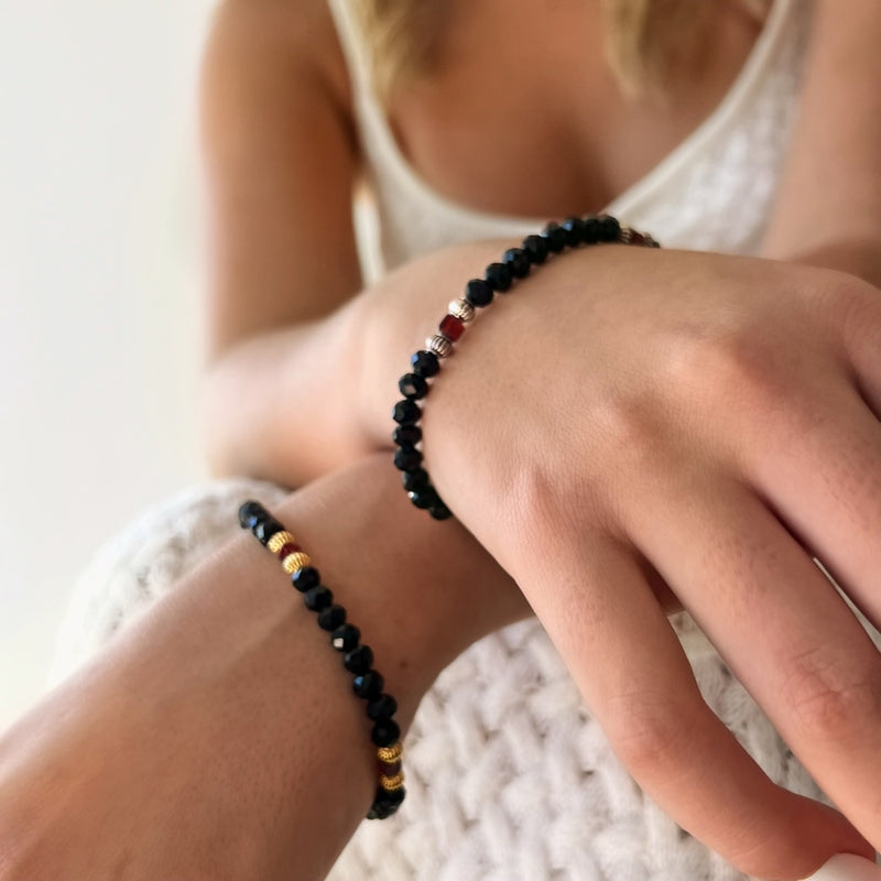 January Beaded Birthstone Bracelet - CVLCHA