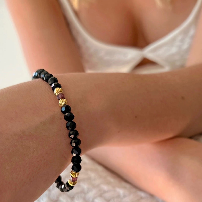January Beaded Birthstone Bracelet - CVLCHA