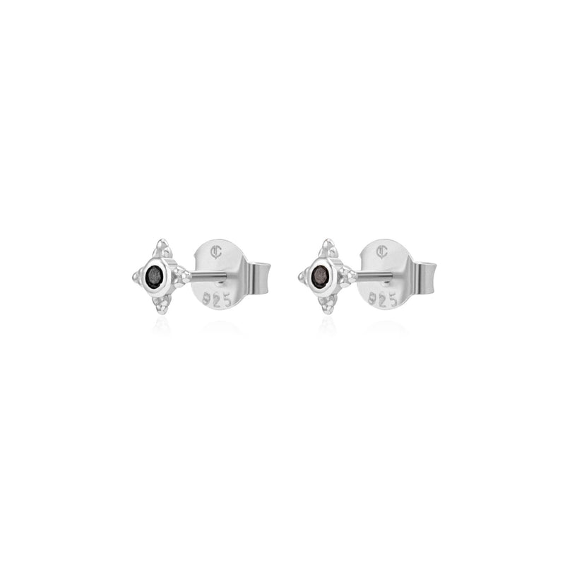 The Onyx Star Stud Earrings - CVLCHA