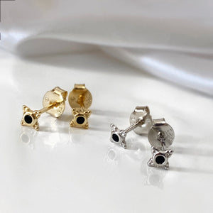 The Onyx Star Stud Earrings - CVLCHA