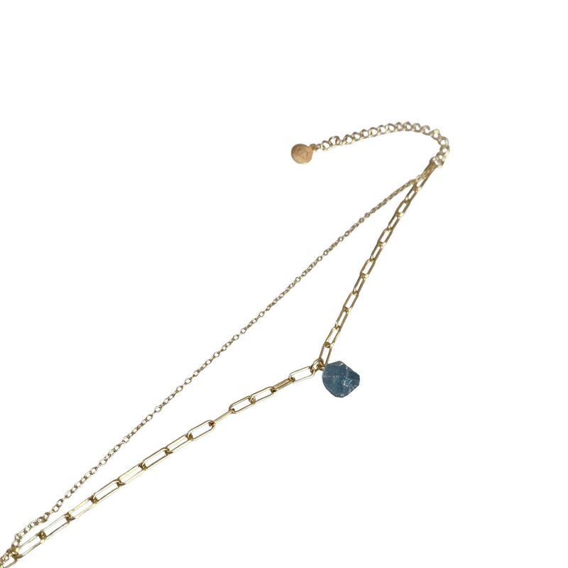 Raw Blue Fluorite Crystal Bracelet - CVLCHA