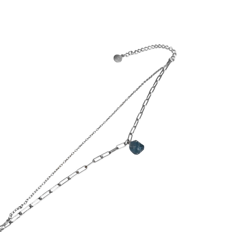 Raw Blue Fluorite Crystal Bracelet - CVLCHA
