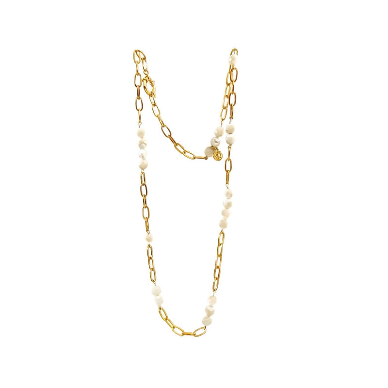 Valentina Moonstone Gold Necklace - CVLCHA